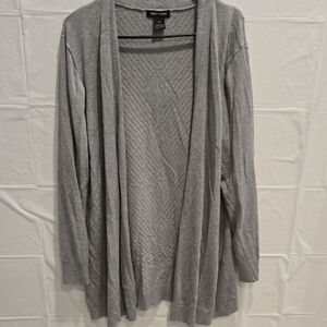 Elegant Gray Women's Cardigan